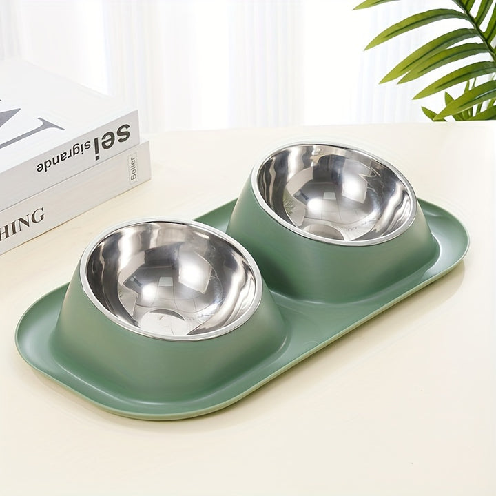 Pet Bowl | Anti-Overflow Feeding and Watering Protection | Easy to Clean | Convenient |