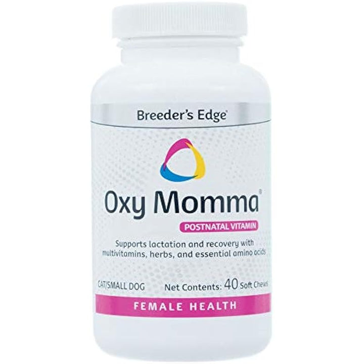 Breeder's Edge Oxy Momma- Nursing and Recovery Supplement- for Small Dogs and Cats- 40ct Soft Chews