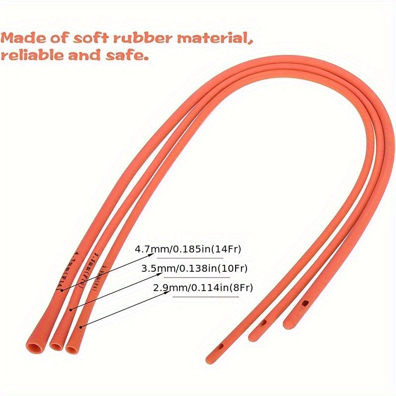 1 Small Animal Feeding Set - Red Rubber Feeding Tube with 1 Feeder, 2.03oz for Sheep, Goats, Puppies, Kittens - Ideal for Newborns and Hydration, Newborn Feeding Supplies | Plastic Feeder | Durable Plastic Feeder, No Battery