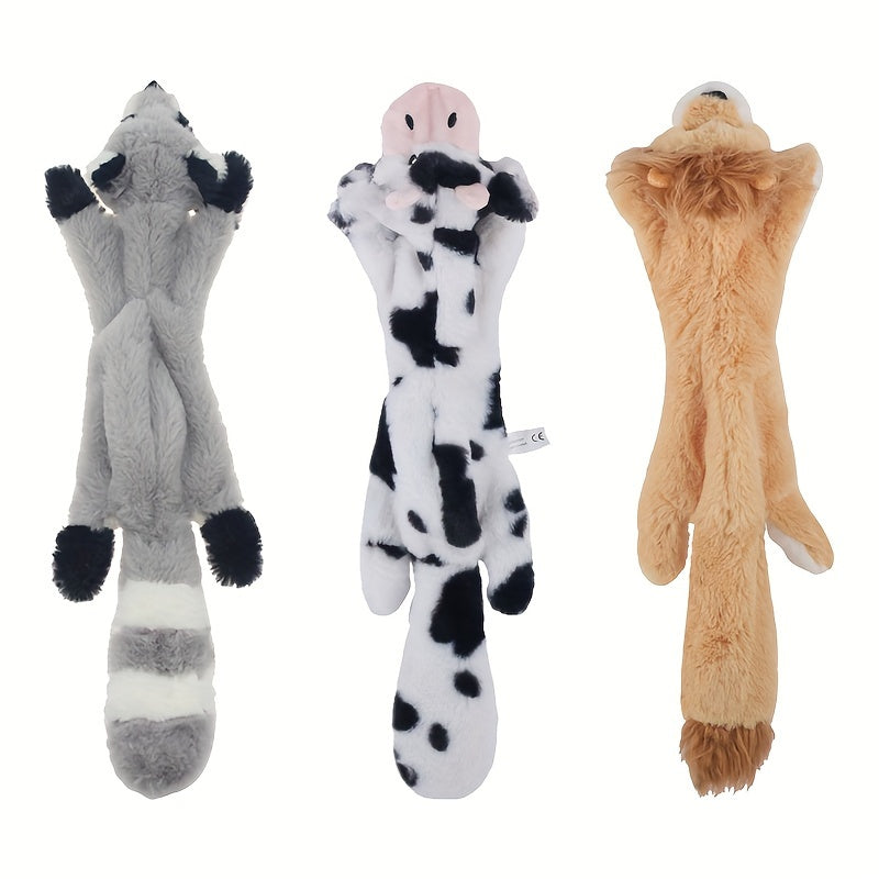 Dog Voice Toy Funny Simulation Animal No-Fill Dog Squeaky Toy Durable No-Fill Plush Squeaky Dog Chew Toy