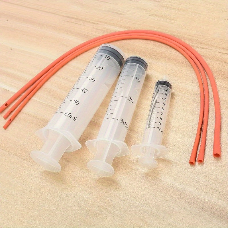 1 Small Animal Feeding Set - Red Rubber Feeding Tube with 1 Feeder, 2.03oz for Sheep, Goats, Puppies, Kittens - Ideal for Newborns and Hydration, Newborn Feeding Supplies | Plastic Feeder | Durable Plastic Feeder, No Battery