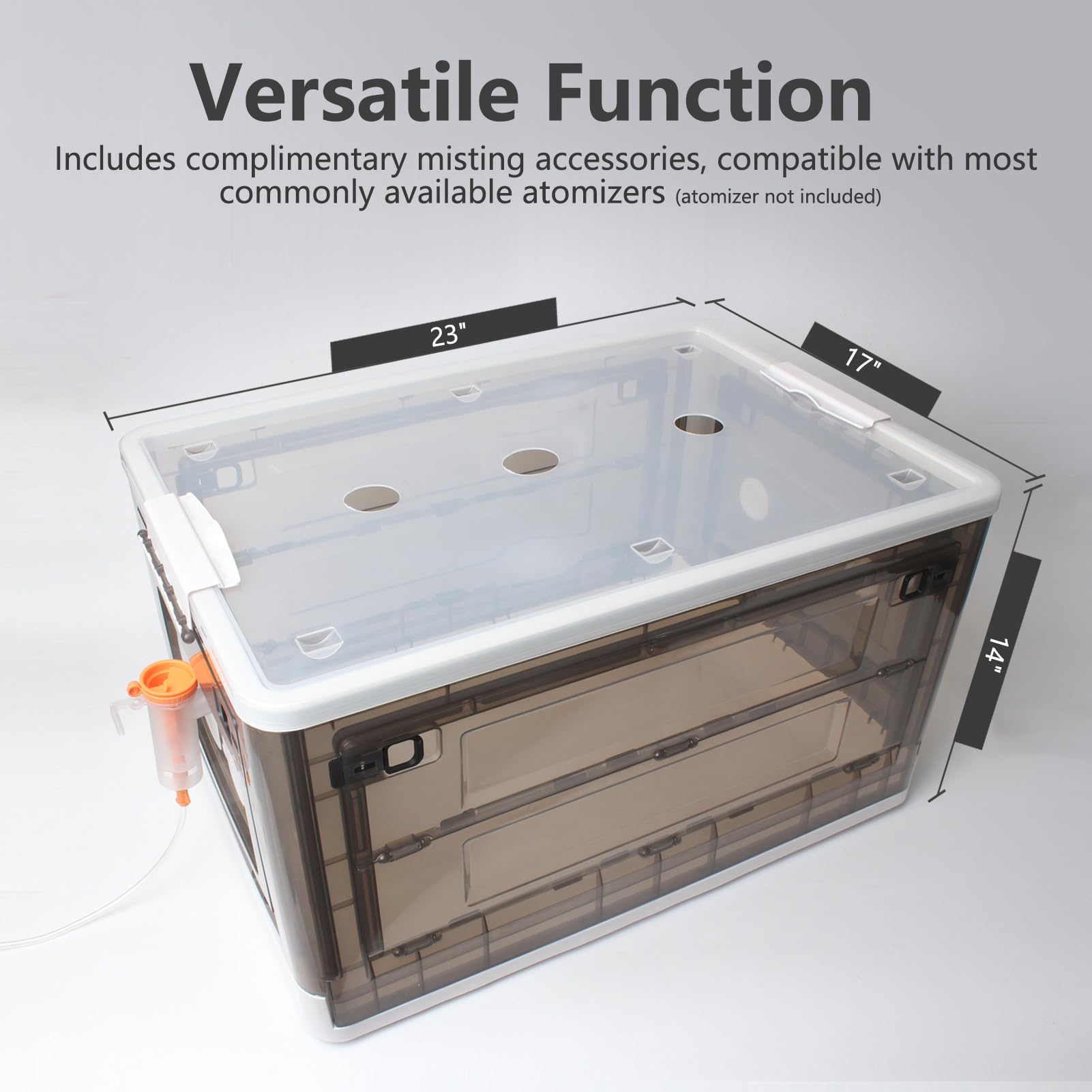 Incubator for Puppies,Kitten Incubator with Heating,Puppy Incubator for Dogs, Incubator for Newborn Puppies and Kittens,Small Mammal Incubator (85L (3* Heat Lamp))