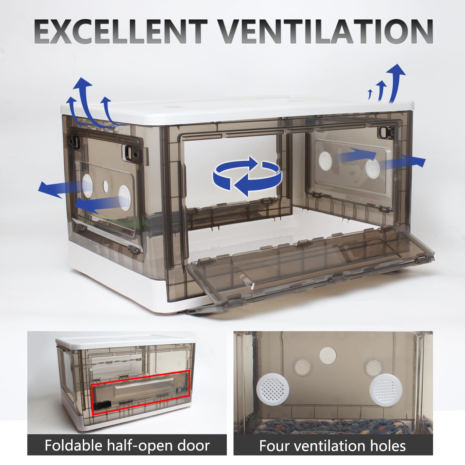 Incubator for Puppies,Kitten Incubator with Heating,Puppy Incubator for Dogs, Incubator for Newborn Puppies and Kittens,Small Mammal Incubator (85L (3* Heat Lamp))