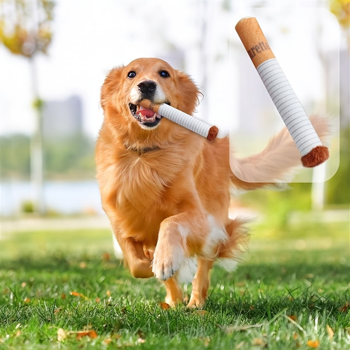Plush Cigarette Dog Toy