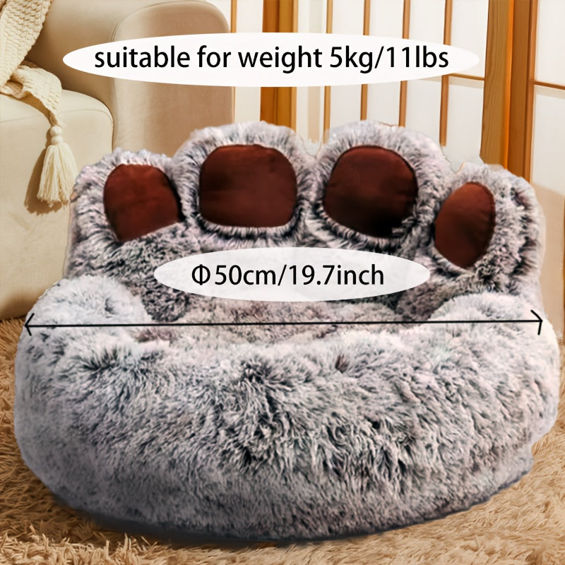 Bear Paw Plush Pet Bed - rarefrenchies