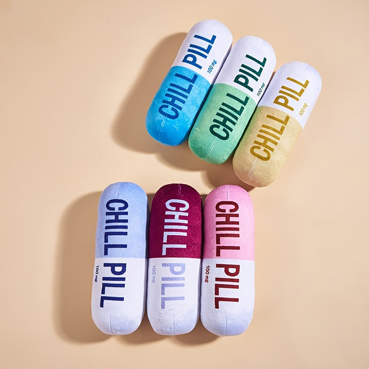 Chill Pill Squeak Toy for Dogs