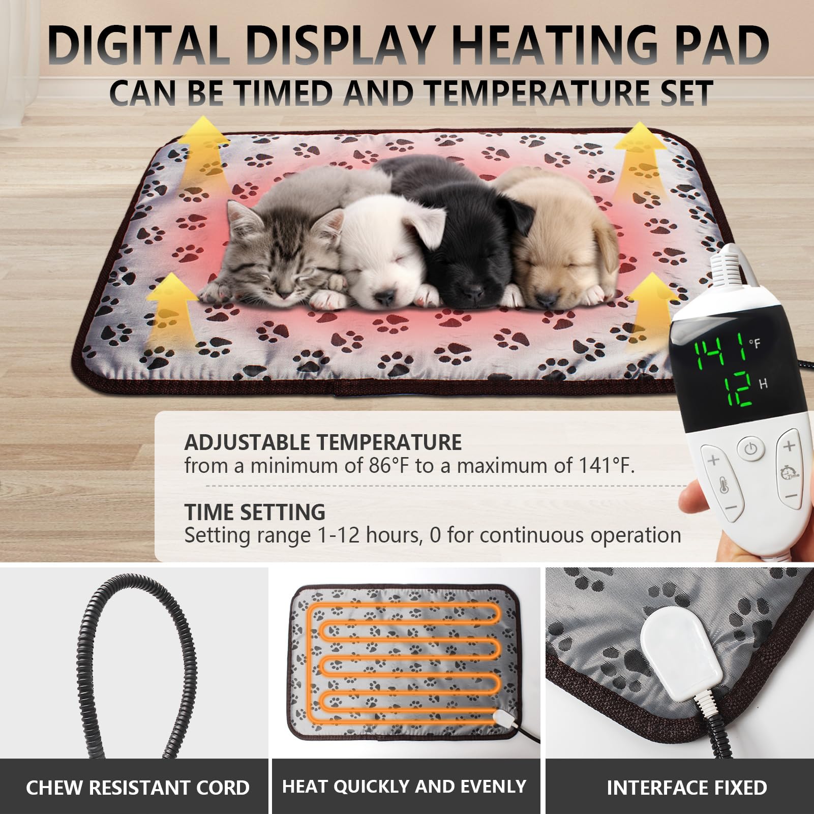 Incubator for Puppies,Kitten Incubator with Heating,Puppy Incubator for Dogs, Incubator for Newborn Puppies and Kittens,Small Mammal Incubator (85L (3* Heat Lamp))