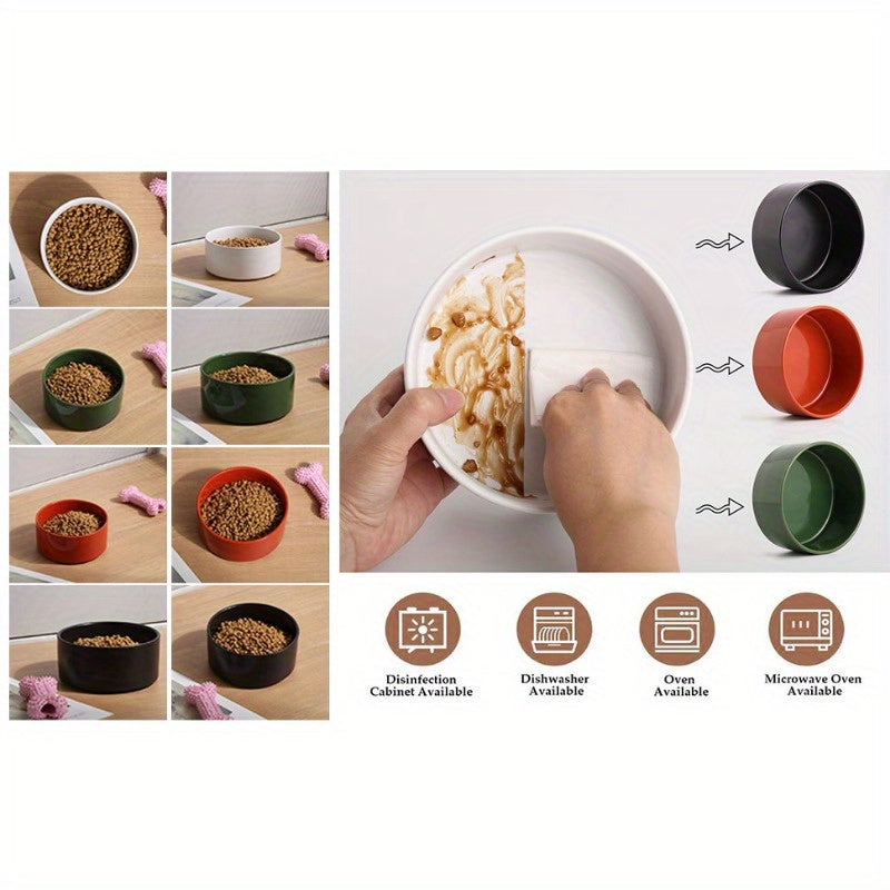 Elevated Pet Bowls with Stand, Ceramic Dog Bowl for Food & Water