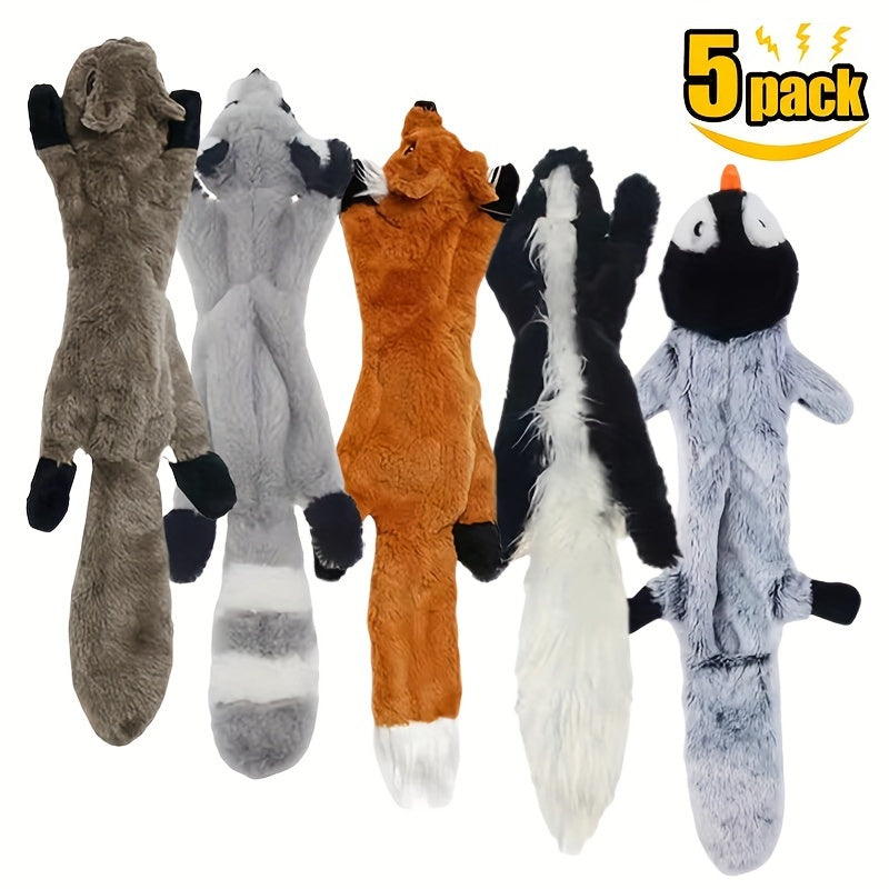 Dog Voice Toy Funny Simulation Animal No-Fill Dog Squeaky Toy Durable No-Fill Plush Squeaky Dog Chew Toy