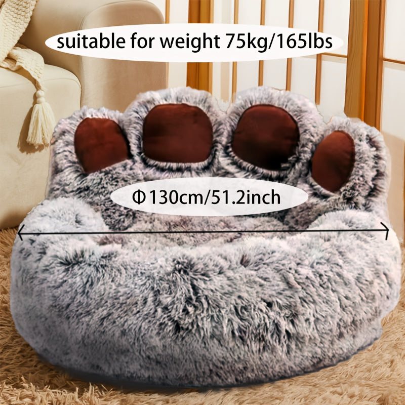 Bear Paw Plush Pet Bed - rarefrenchies