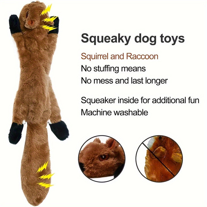 Dog Voice Toy Funny Simulation Animal No-Fill Dog Squeaky Toy Durable No-Fill Plush Squeaky Dog Chew Toy