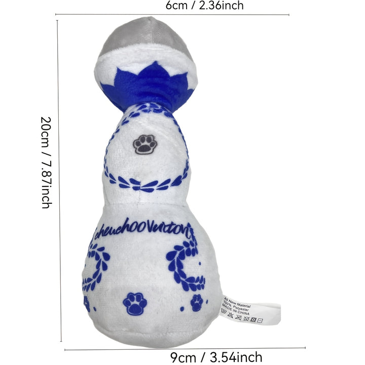 1pc Interactive Dog Toy Bottle - Squeaky Plush