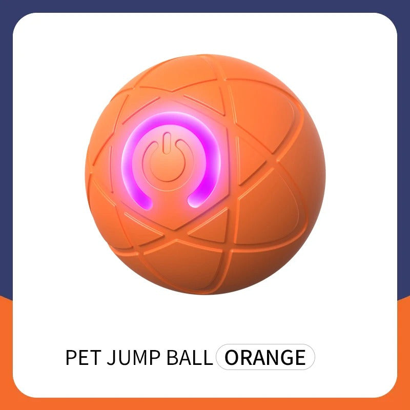 Smart Dog Toy Ball - Automatic Moving, USB Rechargeable, Geometric Pattern, Plastic