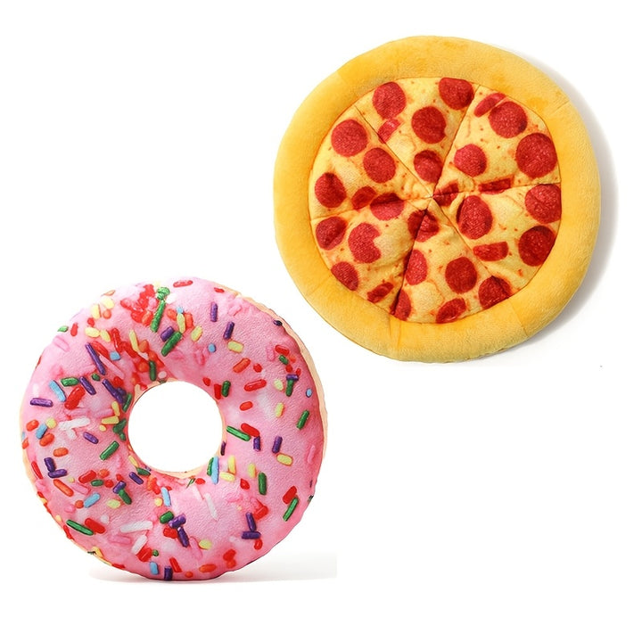 Plush Pepperoni Pizza Dog Toy