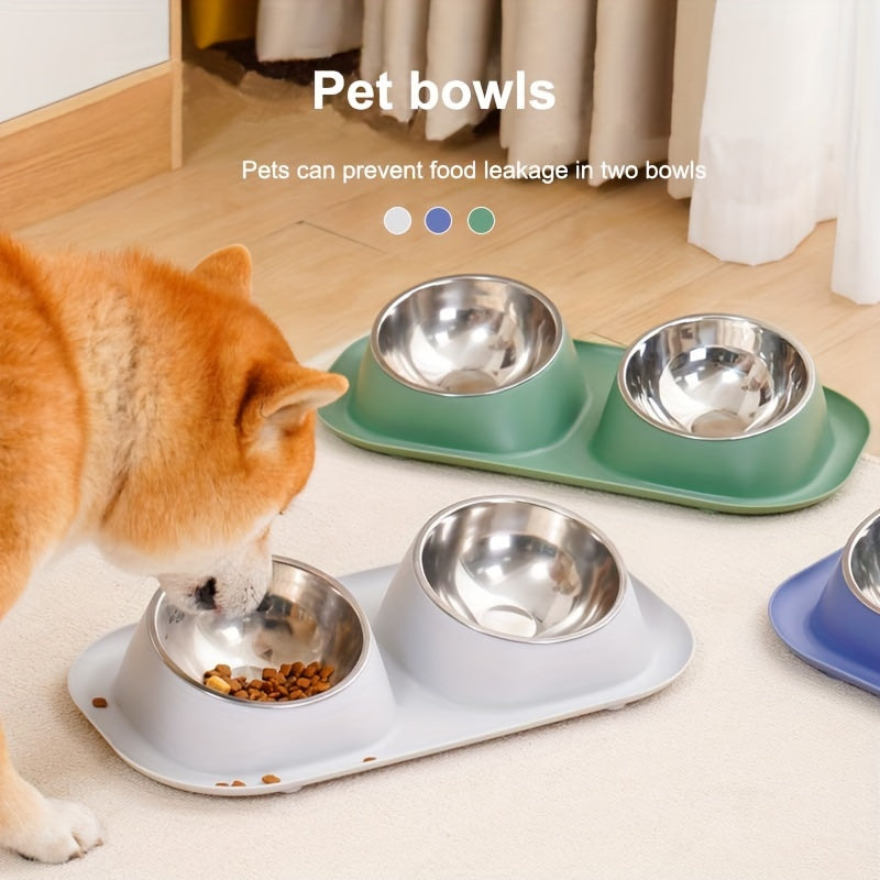 Pet Bowl | Anti-Overflow Feeding and Watering Protection | Easy to Clean | Convenient |