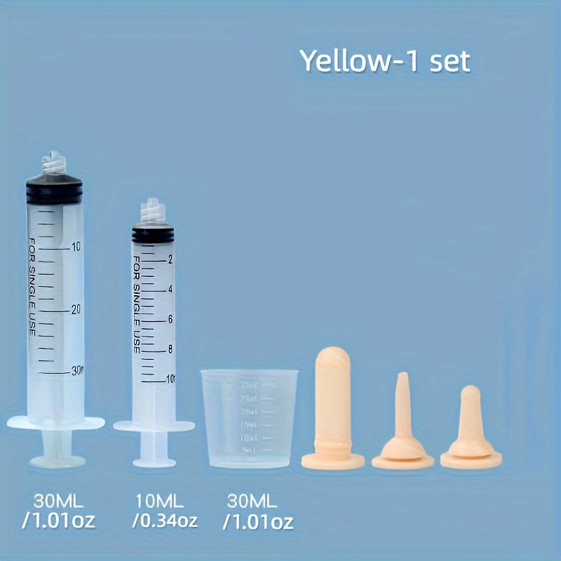 Puppy & Kitten Nursing Kit - Soft Silicone Pet Feeding Bottle & Syringes with Measurement Markings