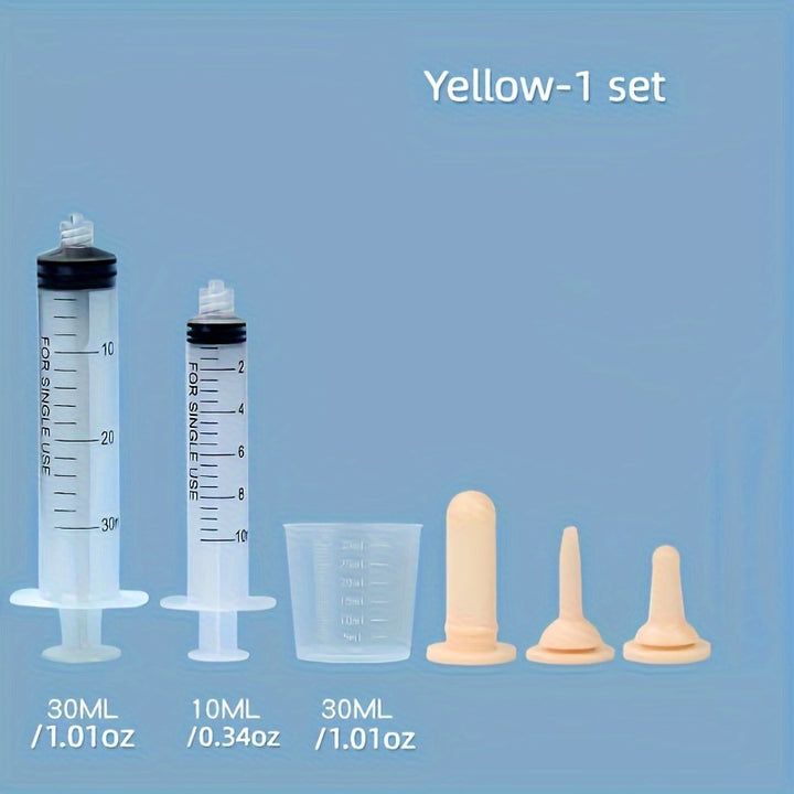 Puppy & Kitten Nursing Kit - Soft Silicone Pet Feeding Bottle & Syringes with Measurement Markings