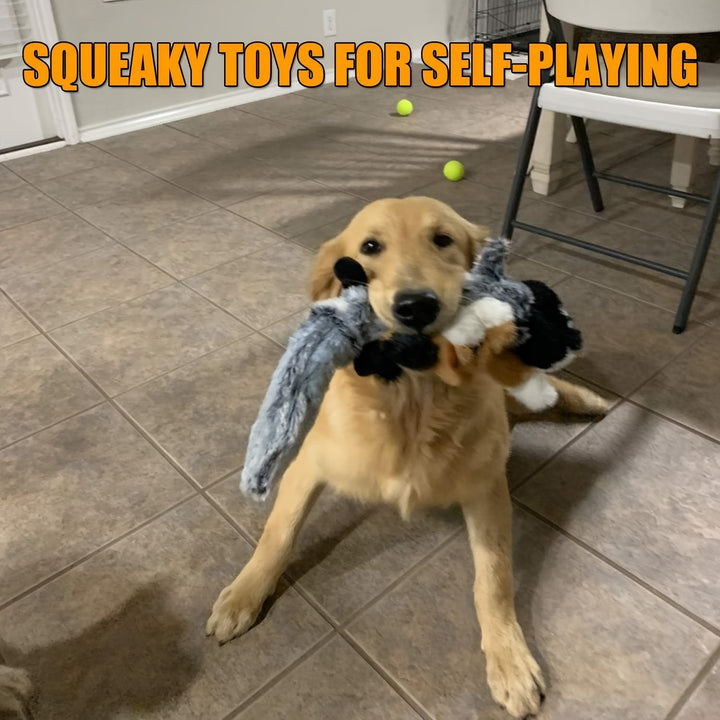 Dog Voice Toy Funny Simulation Animal No-Fill Dog Squeaky Toy Durable No-Fill Plush Squeaky Dog Chew Toy