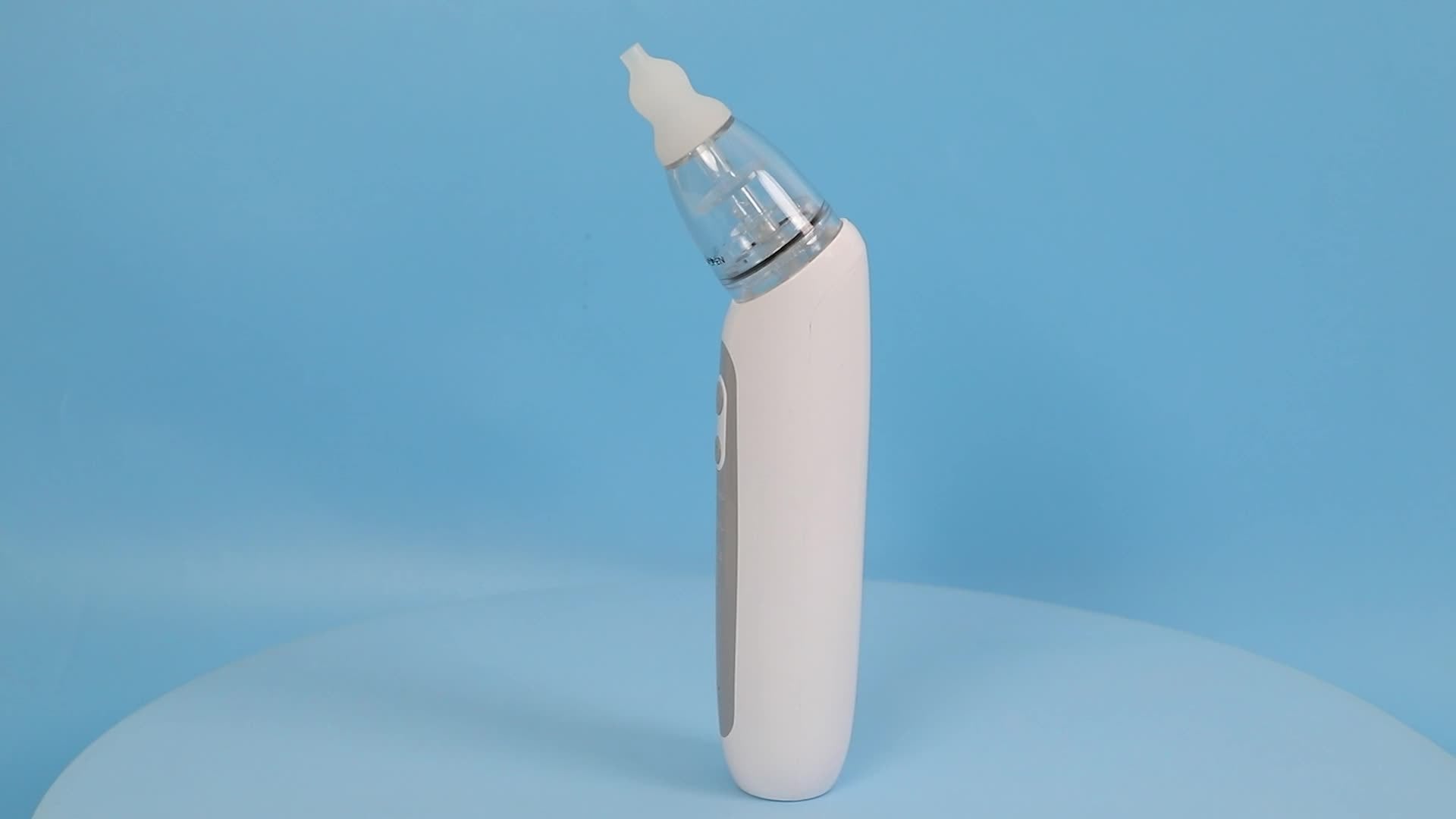 Electric Nasal Aspirator, 3 Adjustable Suction Levels, Electric Nose Cleaner, Snot Extractor with Music, with 3 Silicone Heads