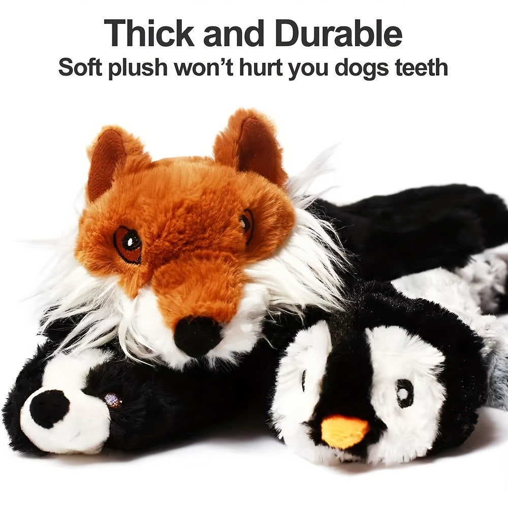 Dog Voice Toy Funny Simulation Animal No-Fill Dog Squeaky Toy Durable No-Fill Plush Squeaky Dog Chew Toy