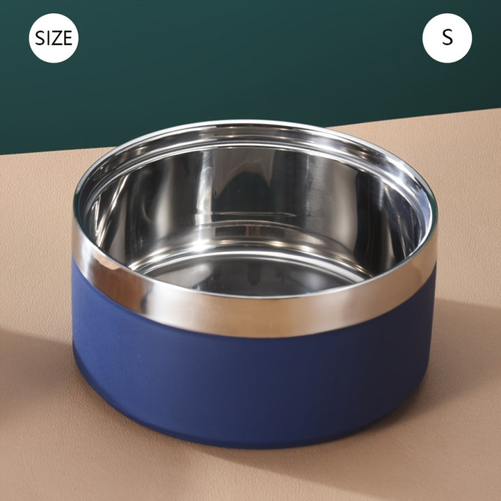Stainless Steel Dog Bowl, Non-Slip - rarefrenchies 