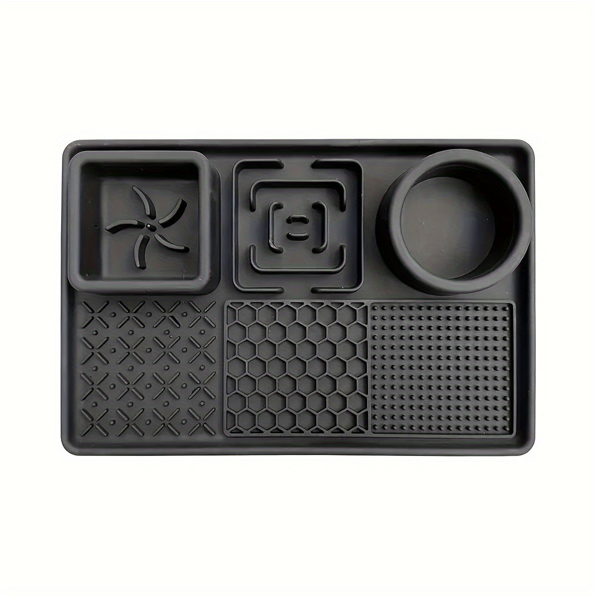 Silicone Feeding Mat for Dogs | with Slow Feeder Lick Mat with Water Bowl - rarefrenchies 