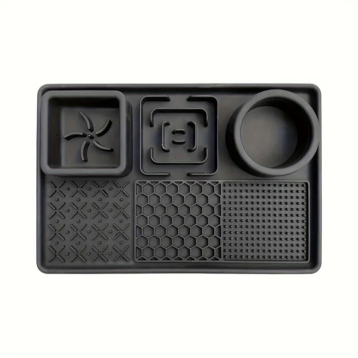 Silicone Feeding Mat for Dogs | with Slow Feeder Lick Mat with Water Bowl - rarefrenchies 