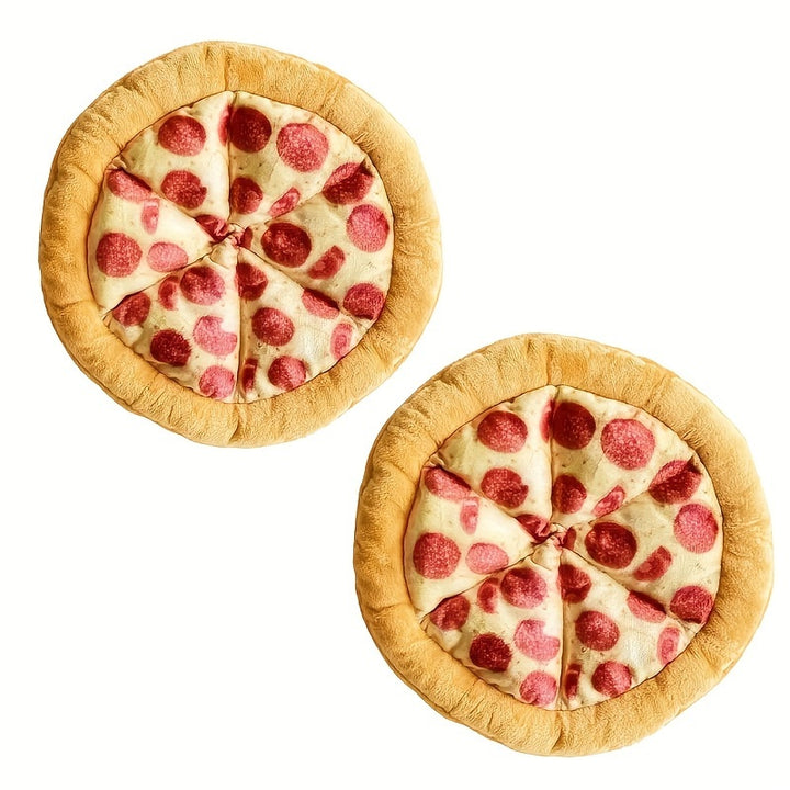 Plush Pepperoni Pizza Dog Toy - rarefrenchies 