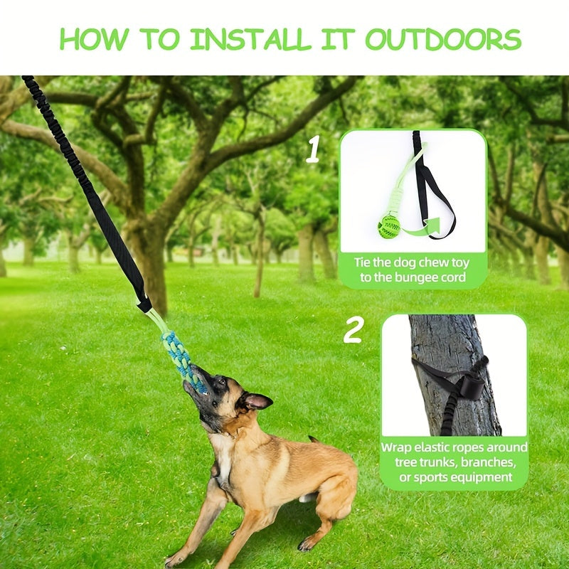Dog Indoor/Outdoor Bungee Hanging Toy & Dog Potty For Indoor Or Porch - rarefrenchies 
