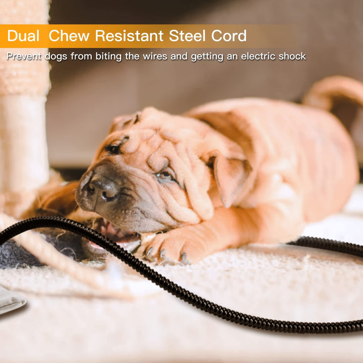 Heating Pad with Removable Cover, Chew-Resistant Stainless Steel Cord, 6-Level Adjustable Temperature, PVC Material, Power Plug, for Cats and Dogs - rarefrenchies 