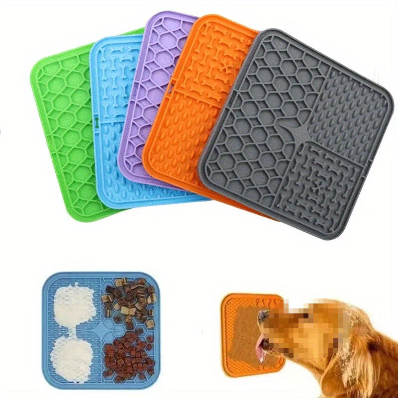 Dog Licking Mat, Slow Feeder Pad for Stress Relief & Training - rarefrenchies 