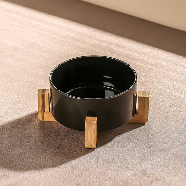 Elevated Pet Bowls with Stand, Ceramic Dog Bowl for Food & Water - rarefrenchies 