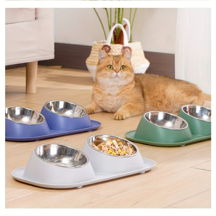 Pet Bowl | Anti-Overflow Feeding and Watering Protection | Easy to Clean | Convenient | - rarefrenchies 