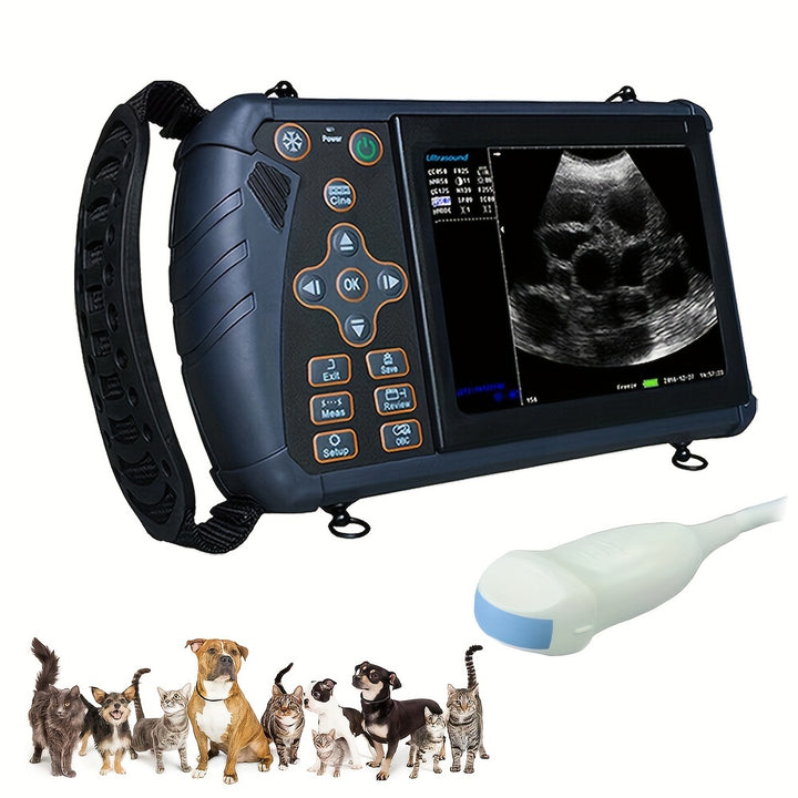 Portable Vet Ultrasound Machine For Pregnancy Veterinary Ultrasound Scanner With 3.5Mhz Convex Probe For Dog, Cat, Goat, Pig... - rarefrenchies 