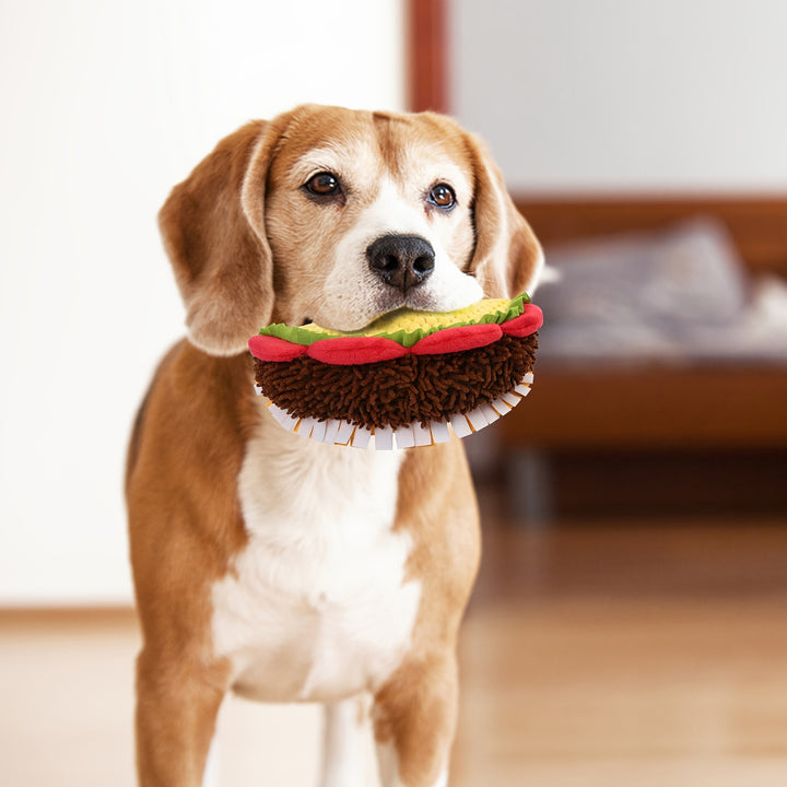 Squeaky Plush Taco Dog Toy - rarefrenchies 