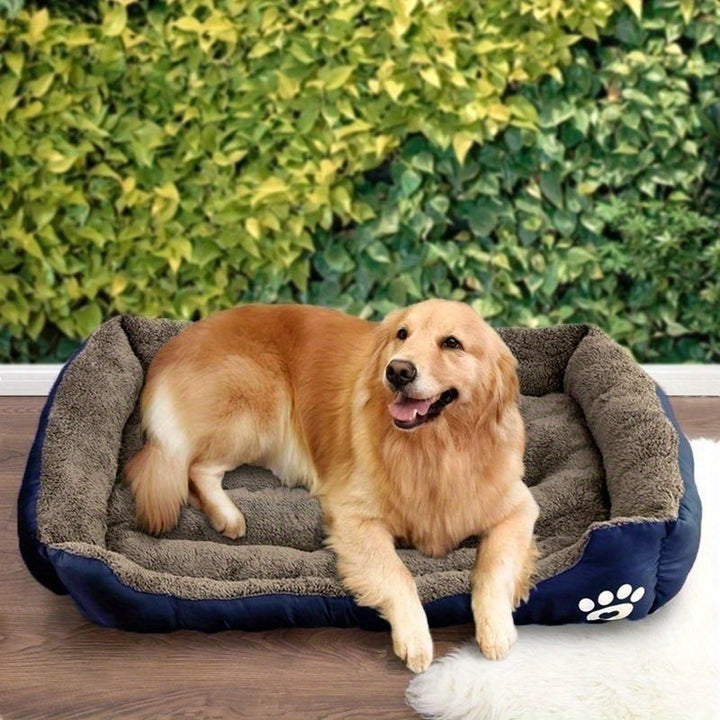 Paw Printed Pet Bed - rarefrenchies 