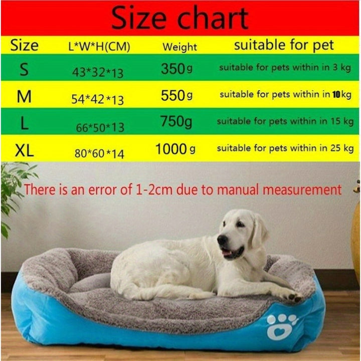 Paw Printed Pet Bed - rarefrenchies 