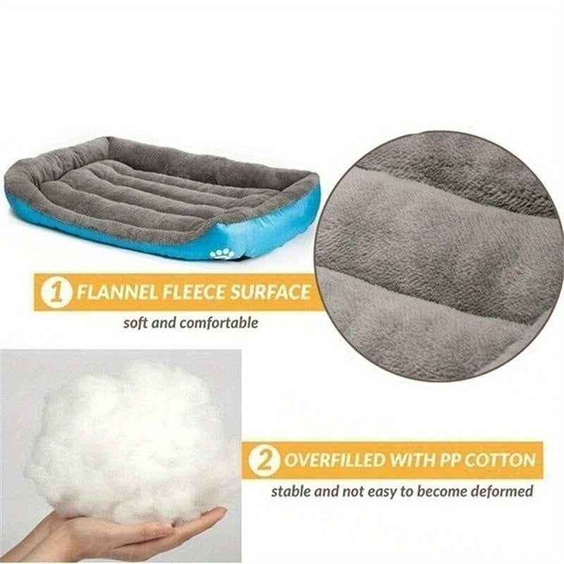 Paw Printed Pet Bed - rarefrenchies 