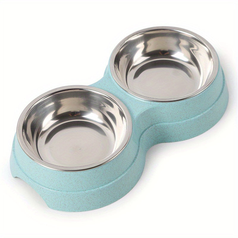Stainless Steel Double Pet Bowls For Dogs And Cats - rarefrenchies 