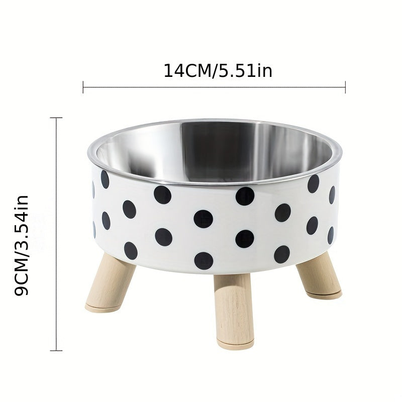 2PC/ Elevated Pet Feeding Bowl Stainless Steel - rarefrenchies 