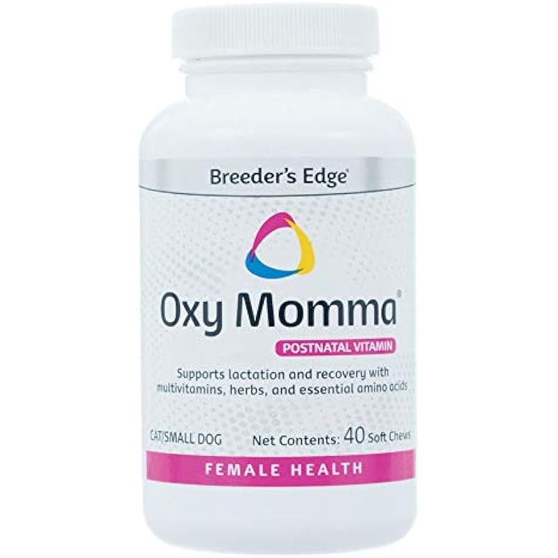 Breeder's Edge Oxy Momma- Nursing and Recovery Supplement- for Small Dogs and Cats- 40ct Soft Chews - rarefrenchies 