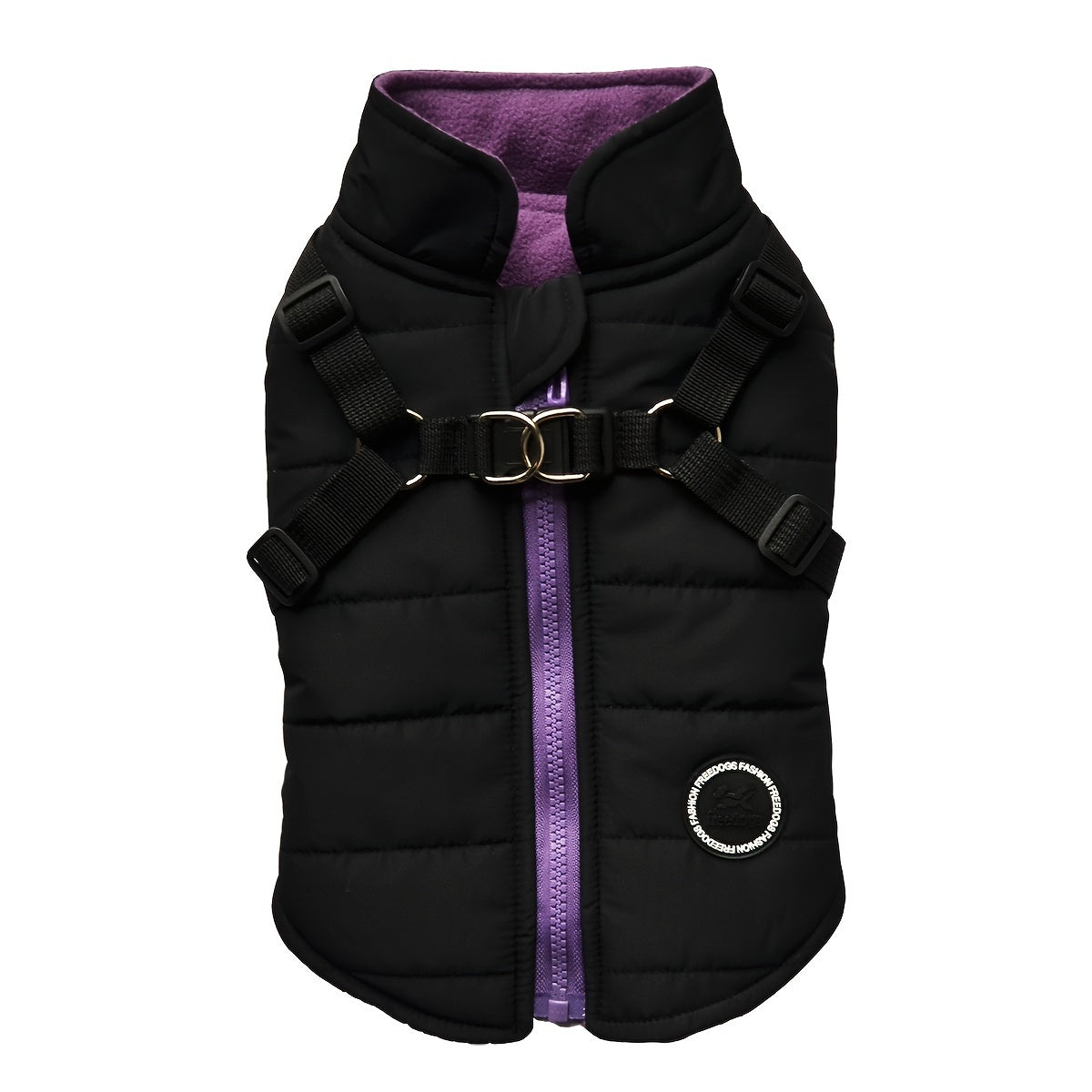 Padded Dog Vest with Harness for Small and Medium Dogs - rarefrenchies 