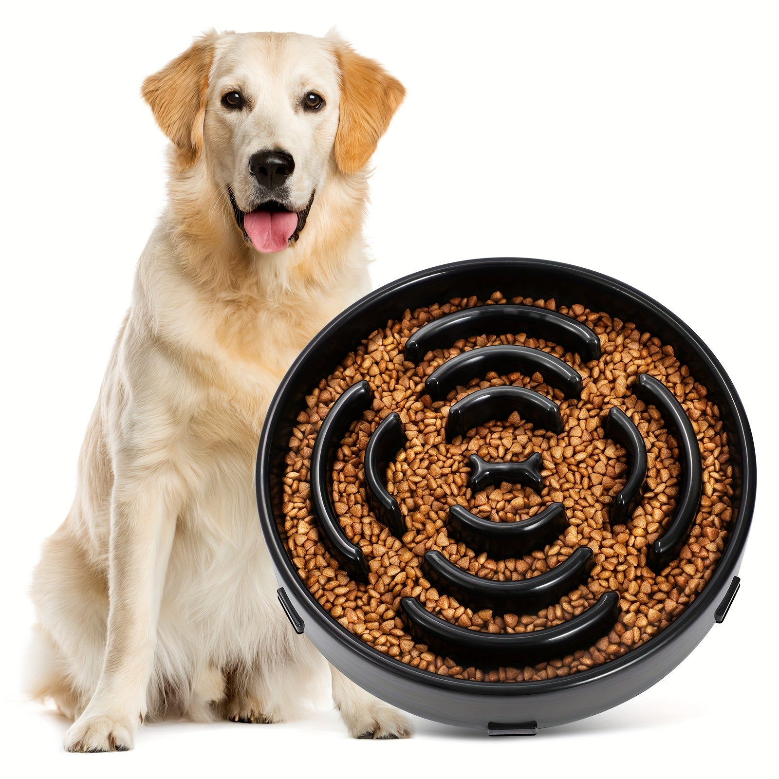 Ruicyg Interactive Dog Feeder - Slow Feed Puzzle Bowl for Healthy Eating - rarefrenchies 