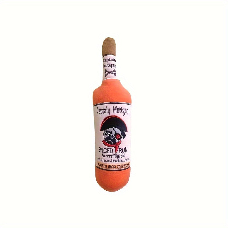 Captain For Morgan Squeaky Plush Dog Toy - rarefrenchies 