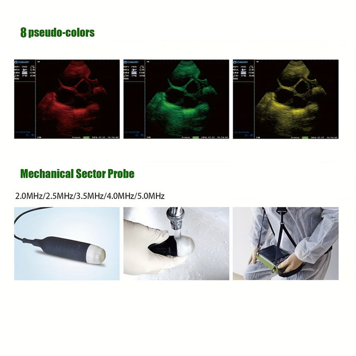 Portable Vet Ultrasound Machine For Pregnancy Veterinary Ultrasound Scanner With 3.5Mhz Convex Probe For Dog, Cat, Goat, Pig... - rarefrenchies 