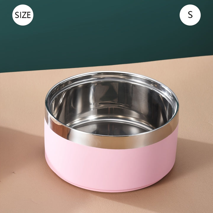 Stainless Steel Dog Bowl, Non-Slip - rarefrenchies 