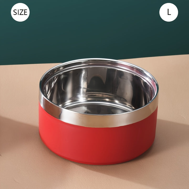 Stainless Steel Dog Bowl, Non-Slip - rarefrenchies 