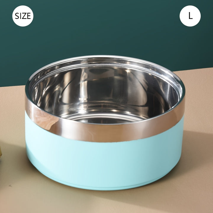Stainless Steel Dog Bowl, Non-Slip - rarefrenchies 