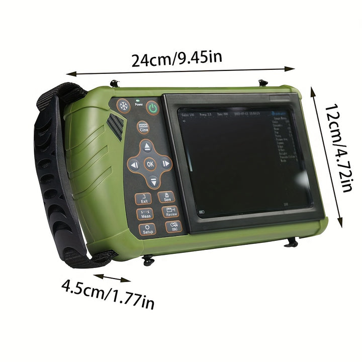 Portable Vet Ultrasound Machine For Pregnancy Veterinary Ultrasound Scanner With 3.5Mhz Convex Probe For Dog, Cat, Goat, Pig... - rarefrenchies 