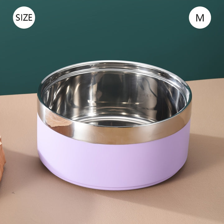 Stainless Steel Dog Bowl, Non-Slip - rarefrenchies 